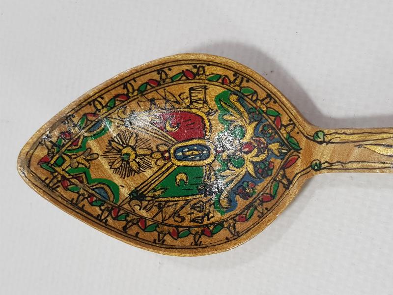 OSMANLI DEVLET ARMALI AHŞAP KAŞIK 