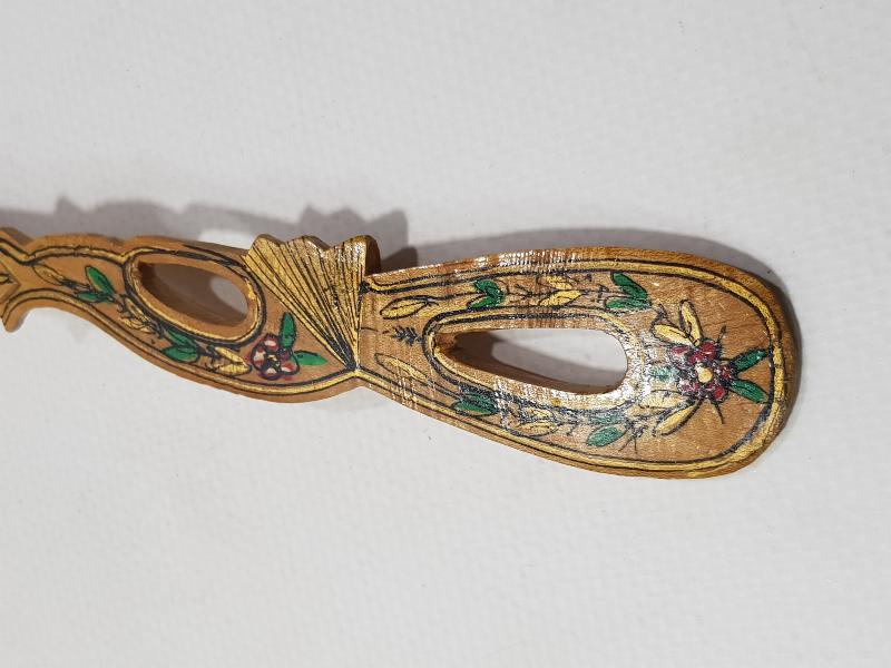 OSMANLI DEVLET ARMALI AHŞAP KAŞIK 