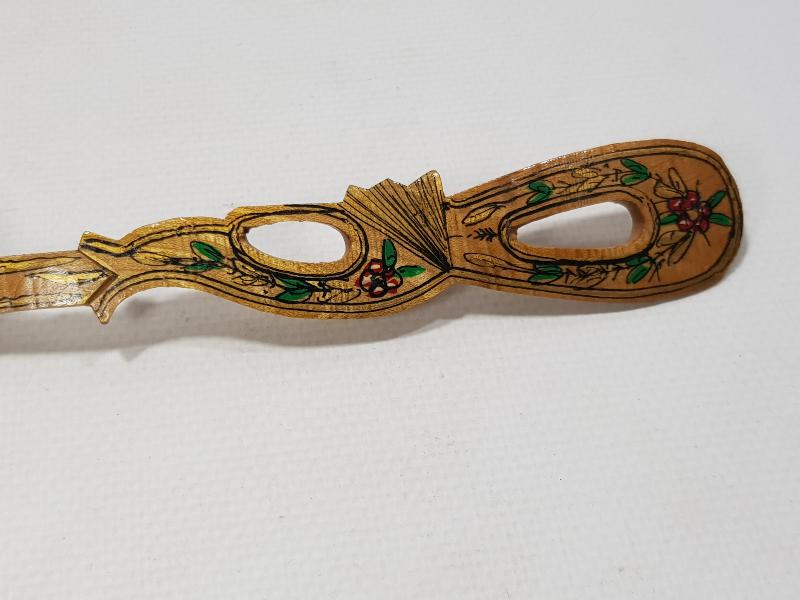 OSMANLI DEVLET ARMALI AHŞAP KAŞIK 