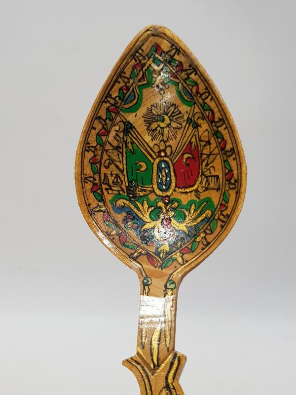 OSMANLI DEVLET ARMALI AHŞAP KAŞIK 