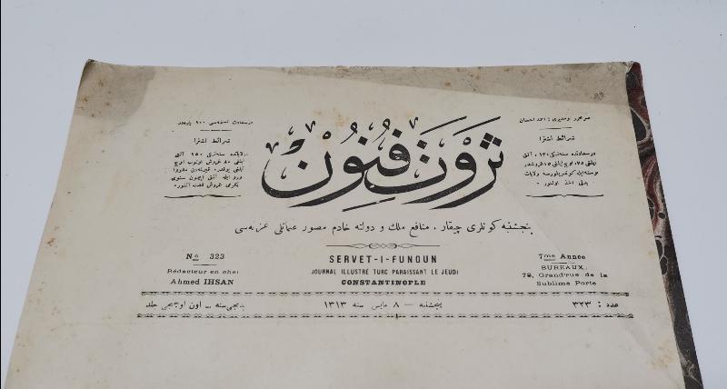 OSMANLI DÖNEMİ EDHEM PAŞA GÖRSELLİ SERVETİ FÜNUN DERGİSİ