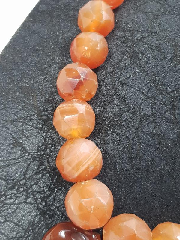 OSMANLI DÖNEMİ FASETA KESİM AKİK TAŞLI GERDANLIK 