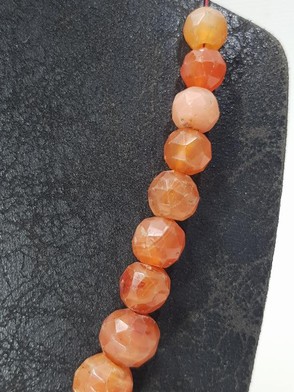 OSMANLI DÖNEMİ FASETA KESİM AKİK TAŞLI GERDANLIK 