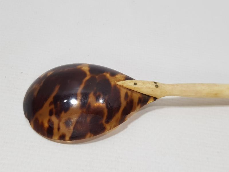 OSMANLI DÖNEMİ TEKKE İŞİ ÇOK NADİR BAĞA FİL DİŞİ MERCAN KAŞIK