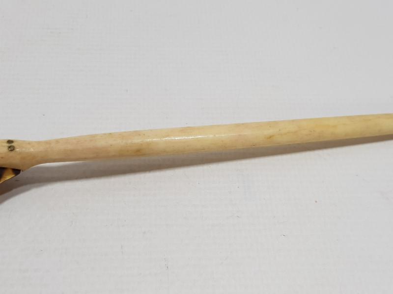 OSMANLI DÖNEMİ TEKKE İŞİ ÇOK NADİR BAĞA FİL DİŞİ MERCAN KAŞIK