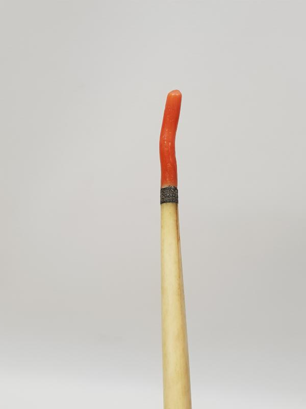 OSMANLI DÖNEMİ TEKKE İŞİ ÇOK NADİR BAĞA FİL DİŞİ MERCAN KAŞIK