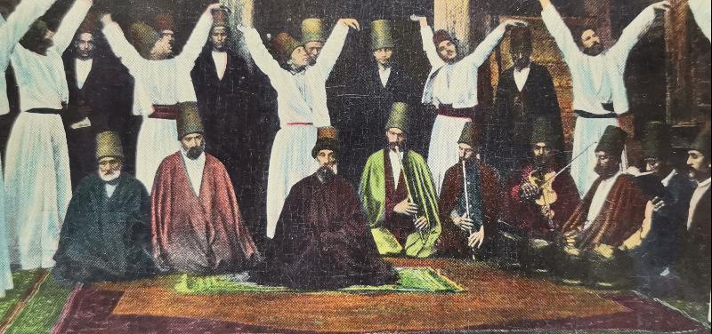 OSMANLI KARTPOSTAL: SEMAZEN DERVİŞLER