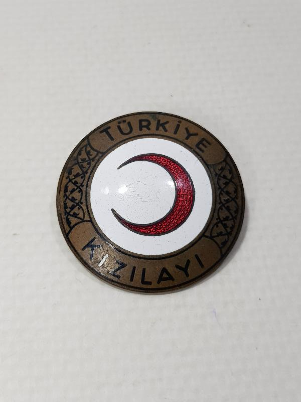 TÜRKİYE KIZILAYI ÇOK NADİR BÜYÜK BOY MİNELİ ROZET