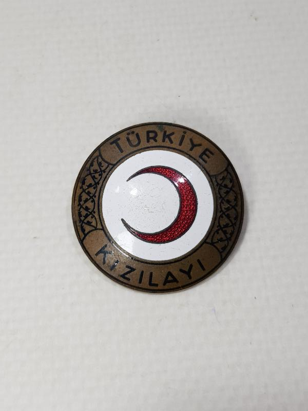 TÜRKİYE KIZILAYI ÇOK NADİR BÜYÜK BOY MİNELİ ROZET