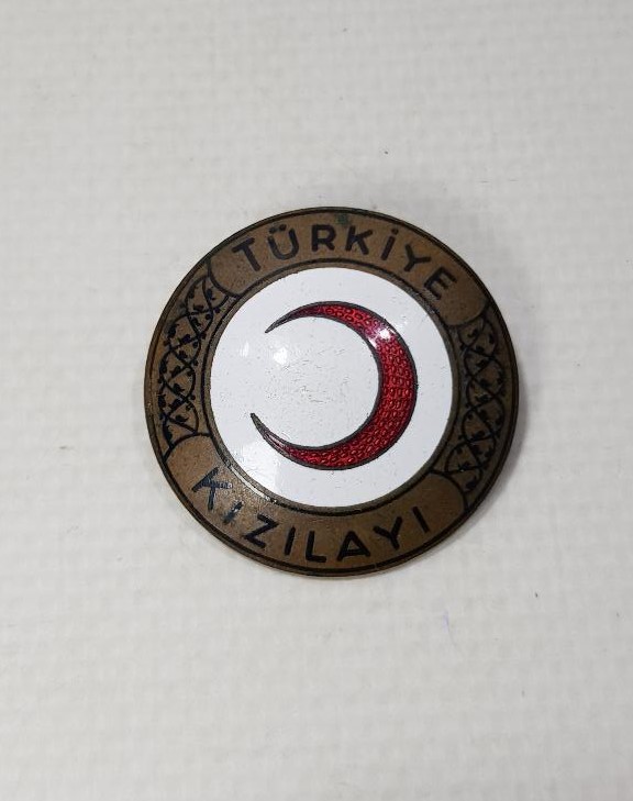 TÜRKİYE KIZILAYI ÇOK NADİR BÜYÜK BOY MİNELİ ROZET