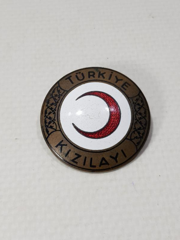 TÜRKİYE KIZILAYI ÇOK NADİR BÜYÜK BOY MİNELİ ROZET