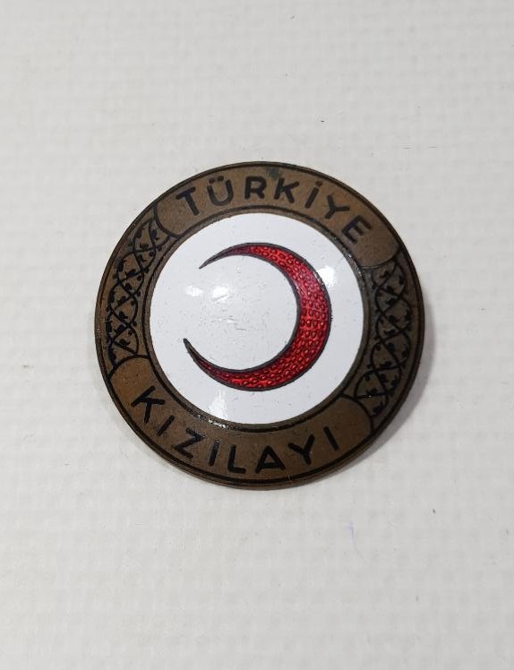 TÜRKİYE KIZILAYI ÇOK NADİR BÜYÜK BOY MİNELİ ROZET