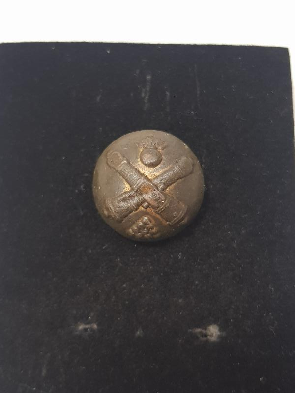 1. DÜNYA SAVAŞI DÖNEMİ NADİR TOPÇU SUBAY DÜĞMESİ 