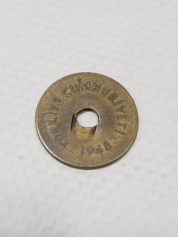 1948 TARİHLİ HATALI BASKI 2,5 KURUŞ MADENİ PARA