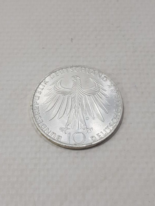 1972 MÜNİH OLİMPİYATLARI GÜMÜŞ 10 MARK HATIRA PARA