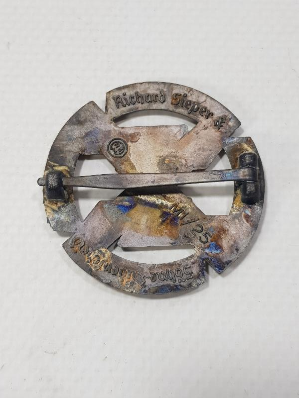 2. DÜNYA SAVAŞI ALMAN NAZİ SS SUBAY ROZETİ 