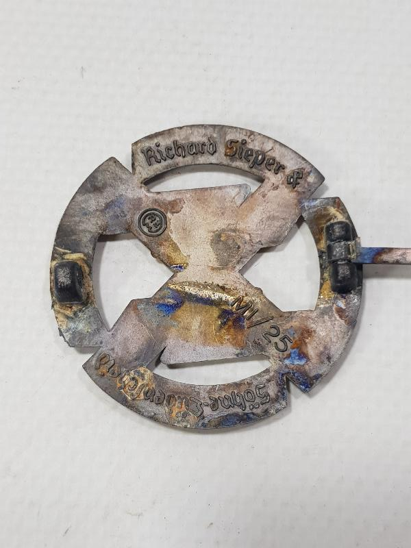 2. DÜNYA SAVAŞI ALMAN NAZİ SS SUBAY ROZETİ 