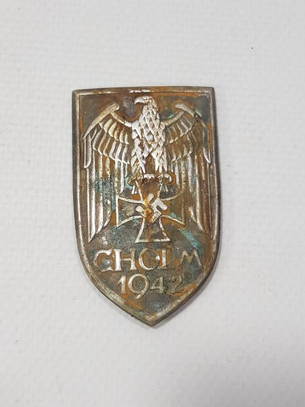 2. DÜNYA SAVAŞI DÖNEMİ ALMAN NAZİ 1942 CHOLM YAZILI ASKERİ BİRLİK BRÖVESİ 
