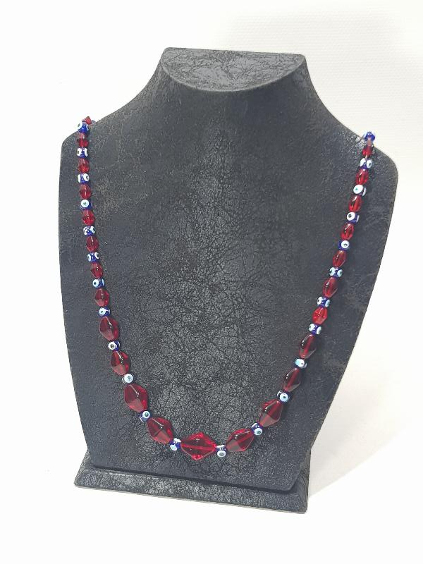 ANTİKA YÖRÜK TÜRKMEN İŞİ BEYKOZ CAM GERDANLIK 