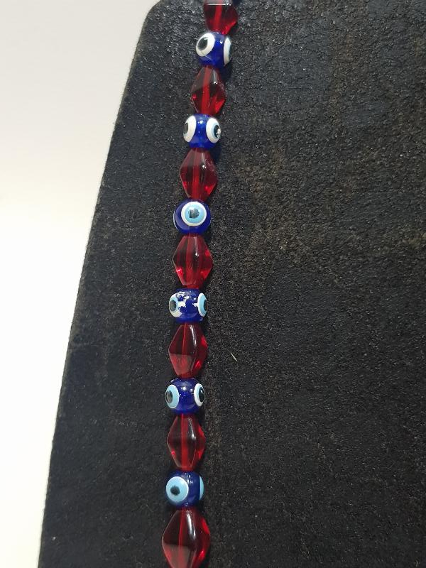 ANTİKA YÖRÜK TÜRKMEN İŞİ BEYKOZ CAM GERDANLIK 