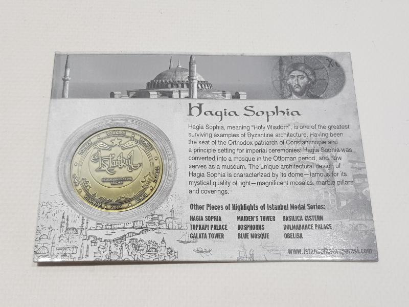 AYASOFYA CAMİİ HATIRA MADALYON