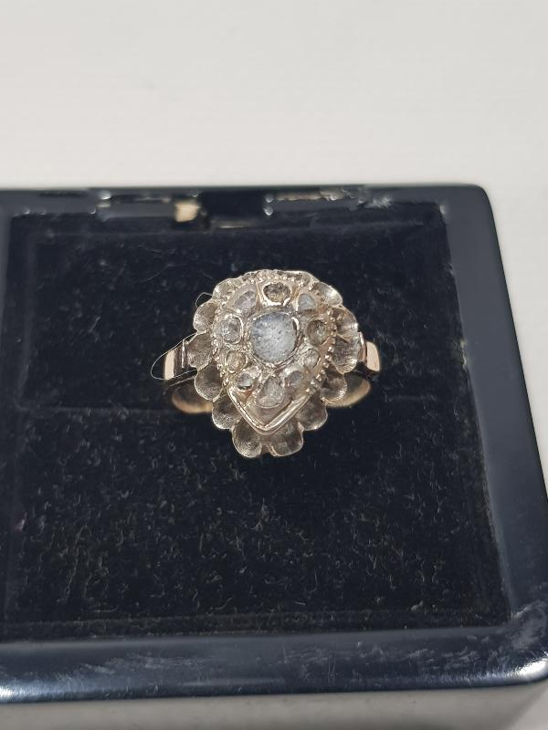 OSMANLI DÖNEMİ DAMLA MODEL ELMAS YÜZÜK