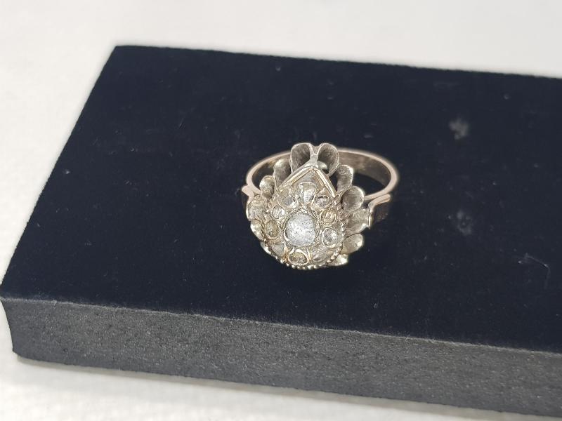 OSMANLI DÖNEMİ DAMLA MODEL ELMAS YÜZÜK