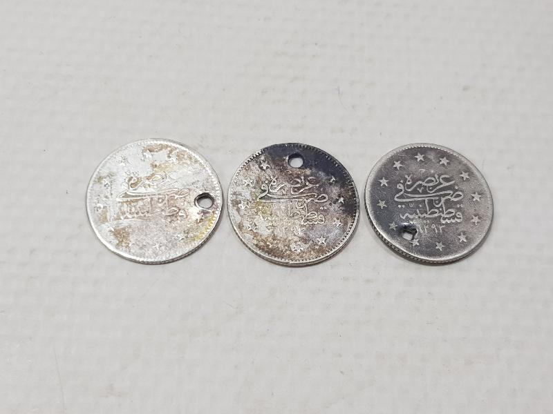 SULTAN ABDÜLHAMİD HAN DÖNEMİ GÜMÜŞ 2 KURUŞLAR