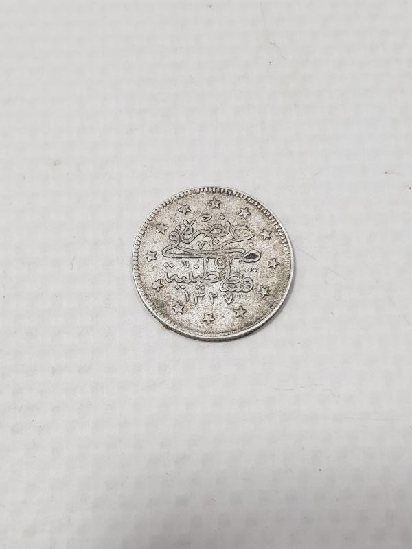 SULTAN MEHMET REŞAD DÖNEMİ GÜMÜŞ 2 KURUŞ MECİDİYE