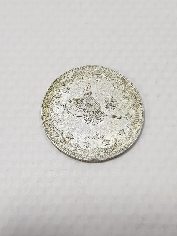 SULTAN MEHMET REŞAD HAN DÖNEMİ GÜMÜŞ 5 KURUŞ MECİDİYE PARA