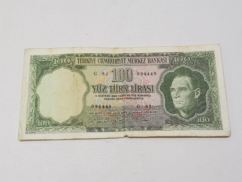 5. EMİSYON 100 LİRA KAĞIT PARA 