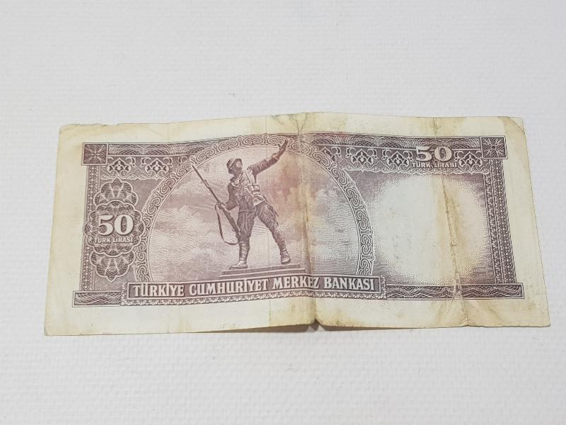 5. EMİSYON NADİR ASKER 50 LİRA KAĞIT PARA