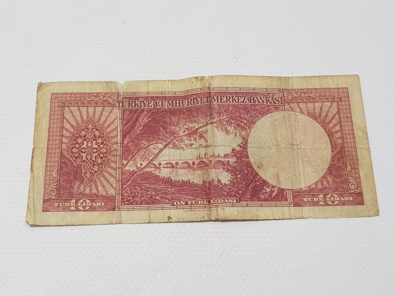 5. EMİSYON NADİR 10 LİRA KAĞIT PARA