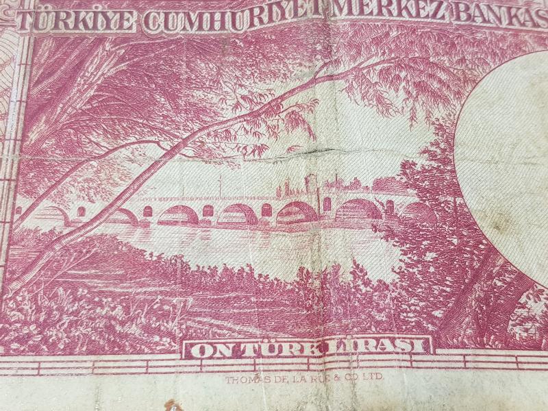 5. EMİSYON NADİR 10 LİRA KAĞIT PARA