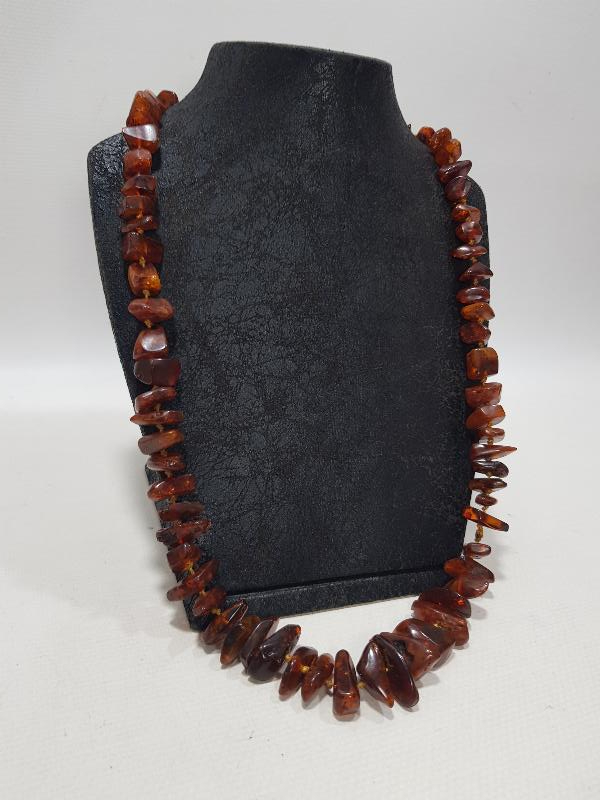 ANTİKA DAMLA KEHRİBAR GERDANLIK