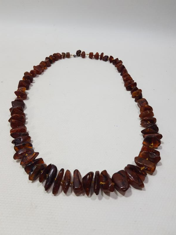 ANTİKA DAMLA KEHRİBAR GERDANLIK