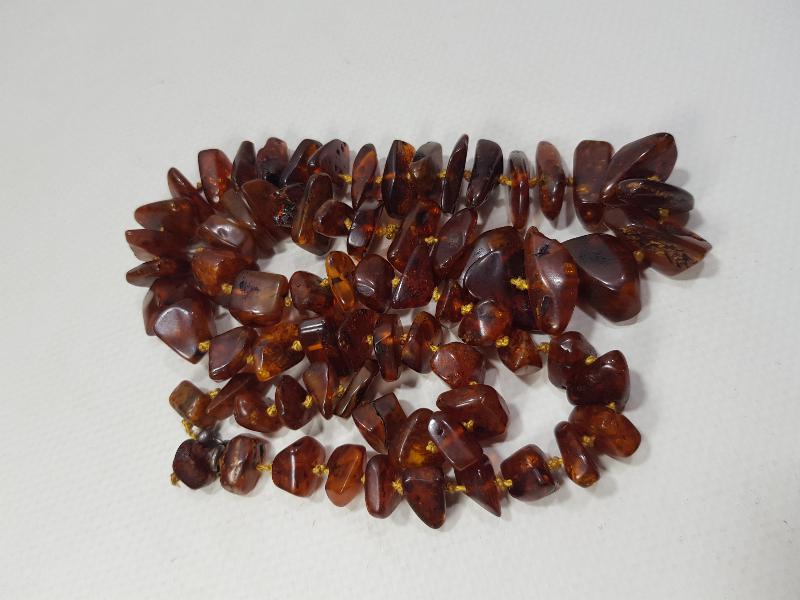 ANTİKA DAMLA KEHRİBAR GERDANLIK