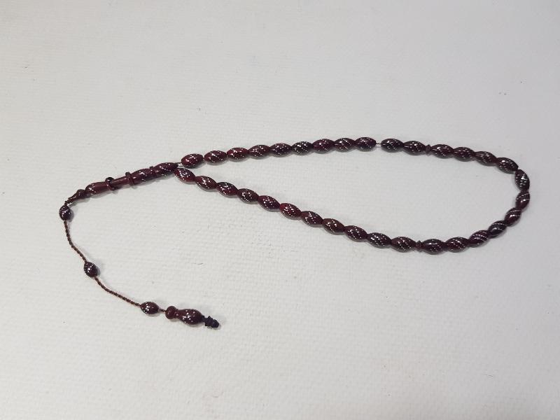 GÜMÜŞ KAKMA KUKA TESPİH