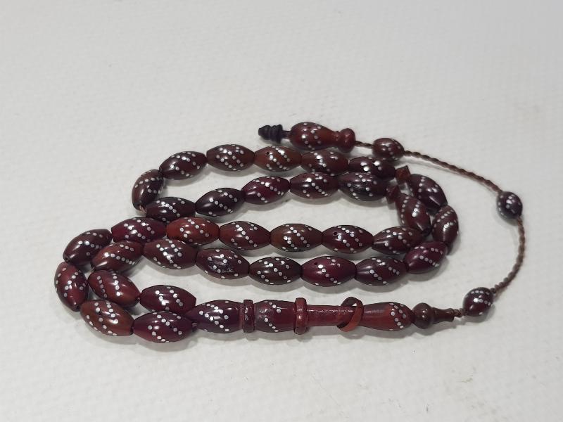 GÜMÜŞ KAKMA KUKA TESPİH