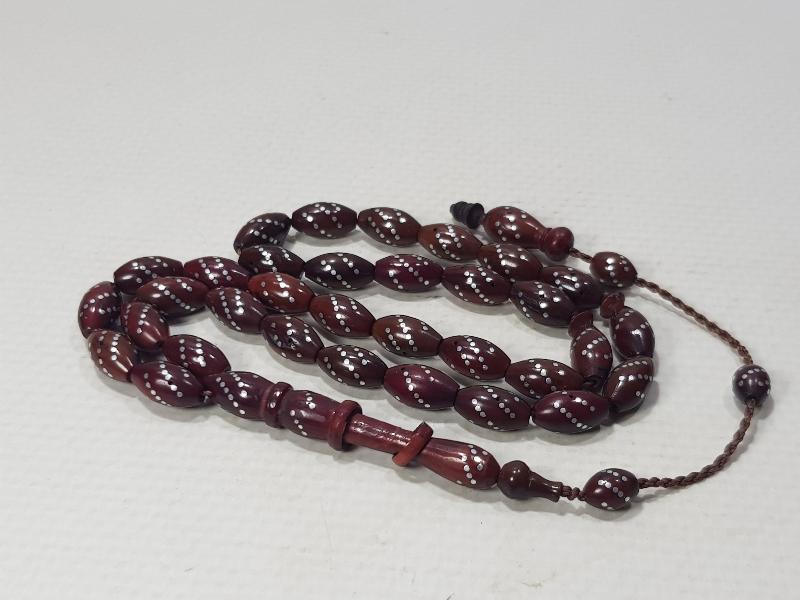 GÜMÜŞ KAKMA KUKA TESPİH