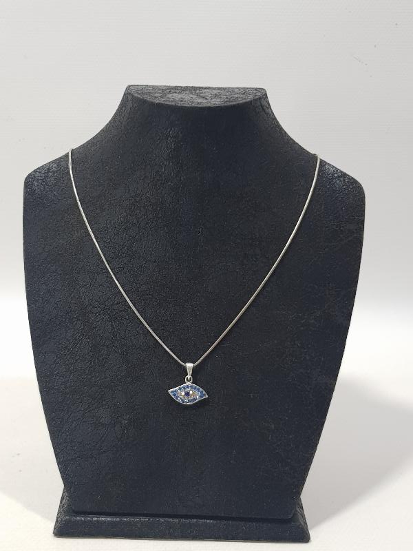 GÜMÜŞ NAZARLIK KOLYE 