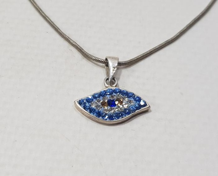 GÜMÜŞ NAZARLIK KOLYE 