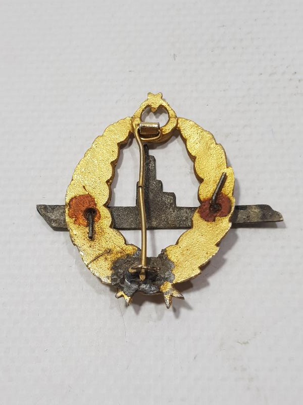 OSMANLI DÖNEMİ ÇOK NADİR DENİZALTI SUBAY BRÖVESİ 