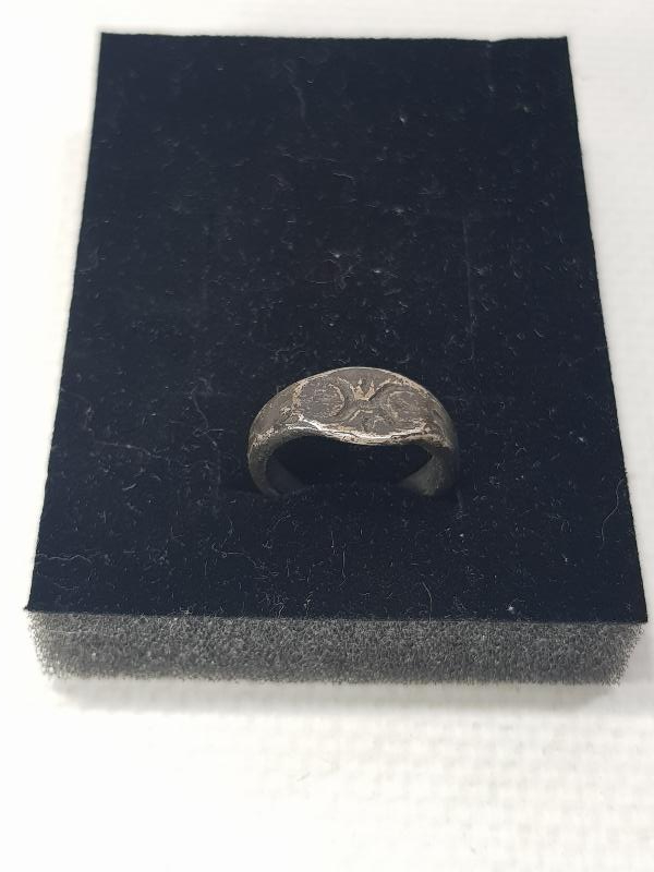 OSMANLI DÖNEMİ KAYI BOYU DAMGALI GÜMÜŞ YÜZÜK