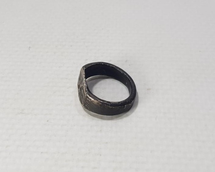 OSMANLI DÖNEMİ KAYI BOYU DAMGALI GÜMÜŞ YÜZÜK