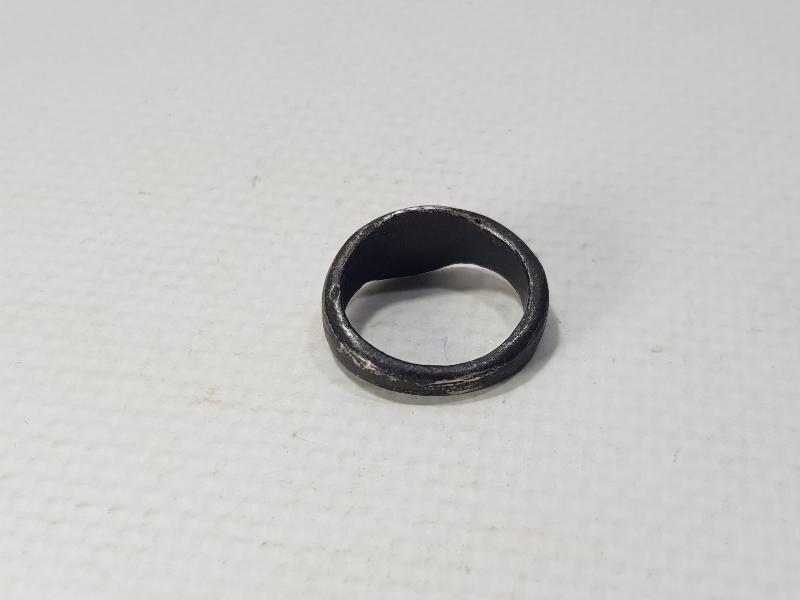 OSMANLI DÖNEMİ KAYI BOYU DAMGALI GÜMÜŞ YÜZÜK