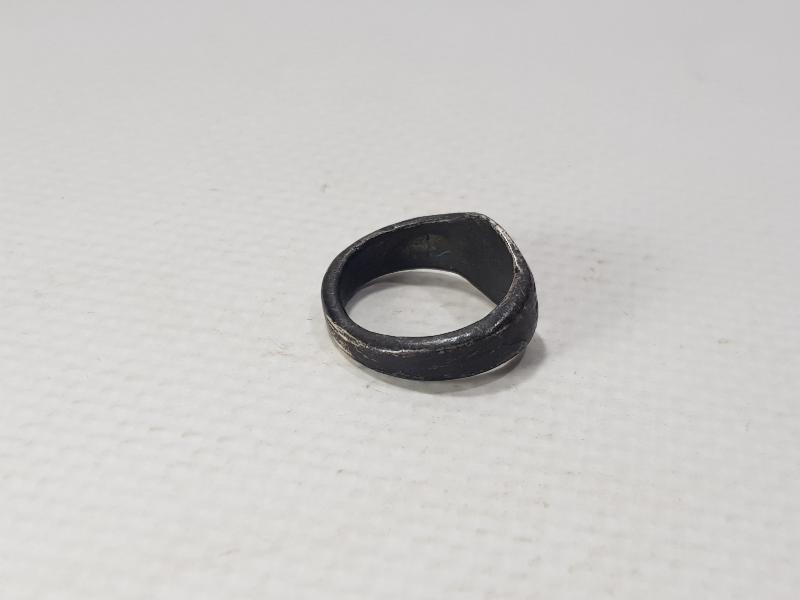 OSMANLI DÖNEMİ KAYI BOYU DAMGALI GÜMÜŞ YÜZÜK