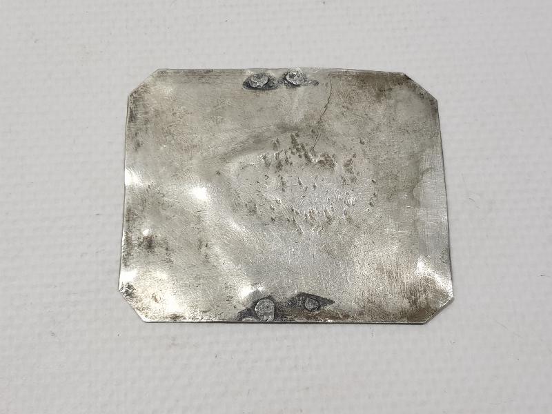 OSMANLI DÖNEMİ ÜZERİ NAZAR DUASI YAZILI GÜMÜŞ NAZARLIK