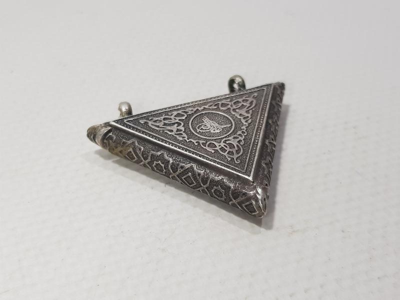 OSMANLI TUĞRALI GÜMÜŞ HAMAYIL 