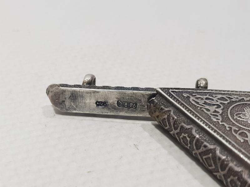 OSMANLI TUĞRALI GÜMÜŞ HAMAYIL 